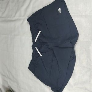 The North Face Dark Navy Blue Womens Polyester Shorts Elastic Waist Band Size XL